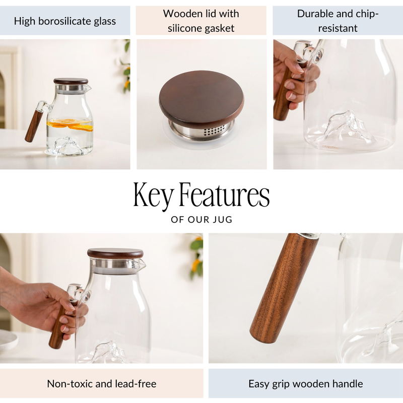 Mountain Glass Pitcher 1400ml