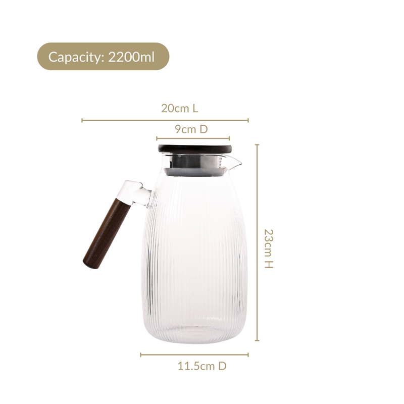 Borosilicate Glass Juice Pitcher 2200ml