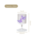 Crystal 3D Butterfly Wine Glass Lavender 250ml