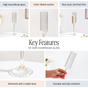 Classic Ribbed Champagne Glass 180ml