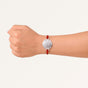 Sacred Brass Rakhi With Silver Finish Gift Set
