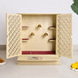 Sacred Pooja Mandir Large With Puja Thali Aasan And Ghanti