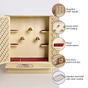 Sacred Pooja Mandir Large With Puja Thali Aasan And Ghanti