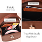 Thea Mini Saddle Bag Brown