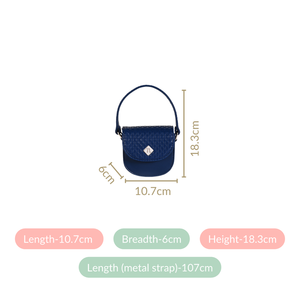 Thea Mini Saddle Bag Blue