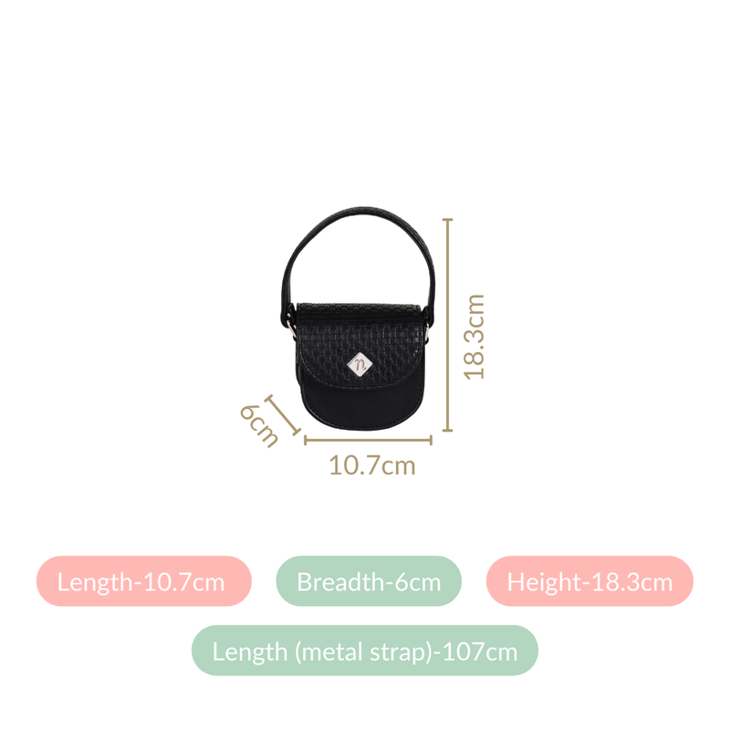 Thea Mini Saddle Bag Black