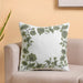 Sage Bloom Cotton Canvas Cushion Cover