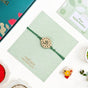 Om Pure Brass Rakhi Gift Set