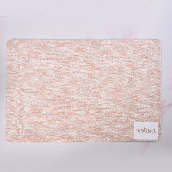 Sand Hue Textured Placemat Set Of 6
