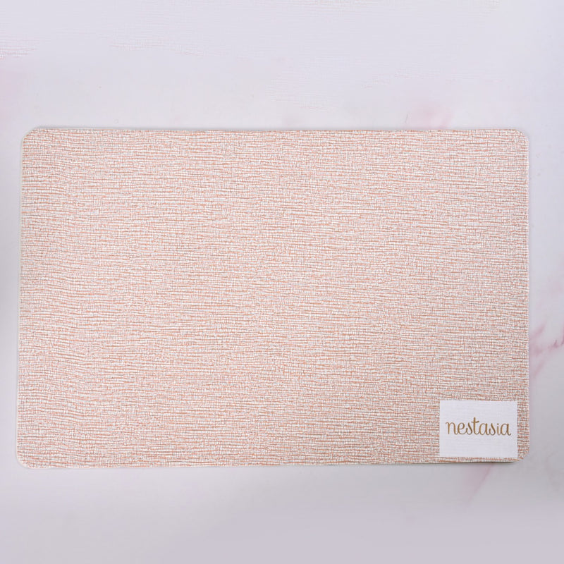 Sand Hue Textile Print Placemat Set Of 6