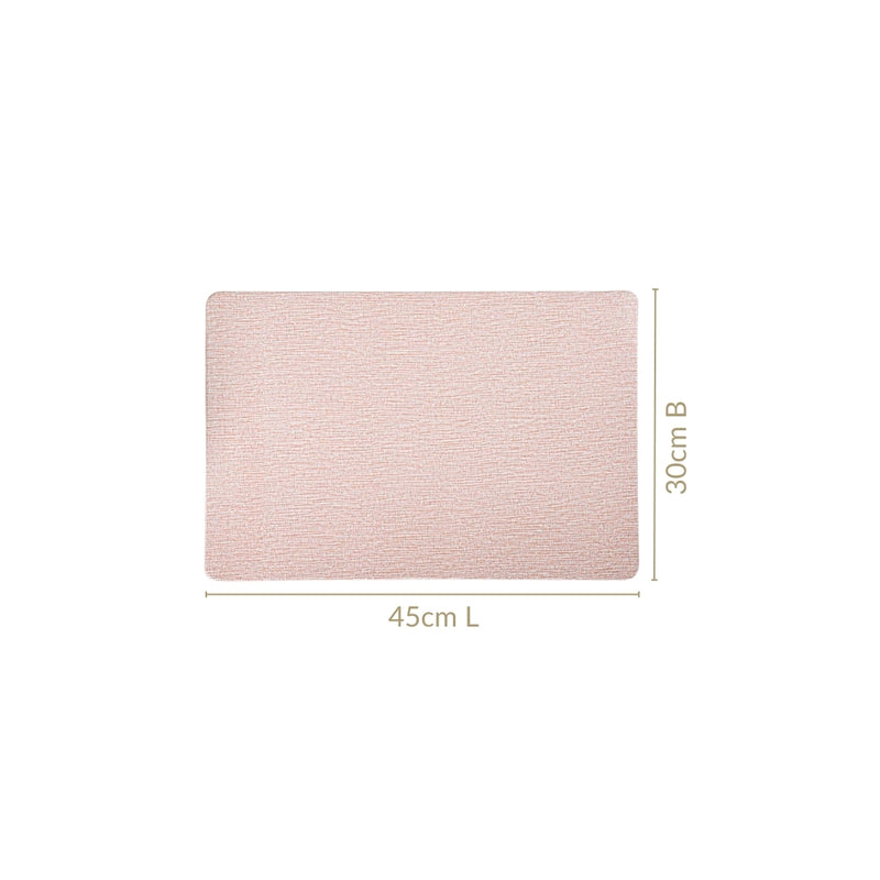 Sand Hue Textile Print Placemat Set Of 6