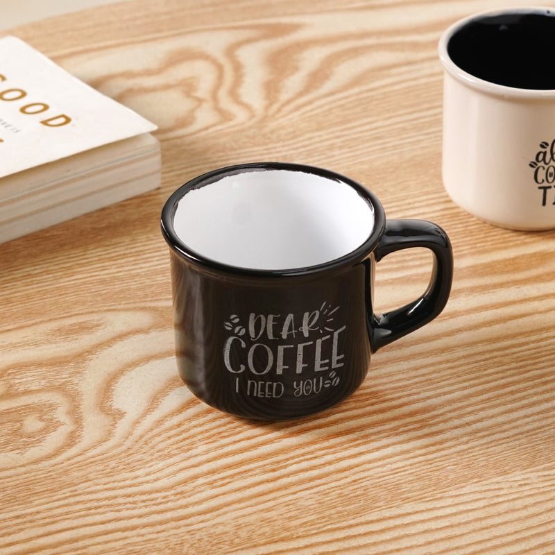 Sassy Brew Quotes Coffee Cup Set Of 4 170ml