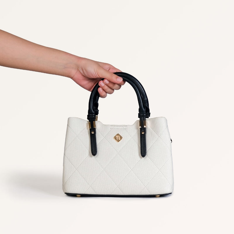 Luma Black And White Handbag