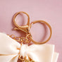 Satin Bow Keychain With Pearl Dangler