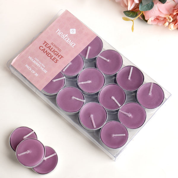 Mulberry Muse Fragrant Tealights Set Of 30