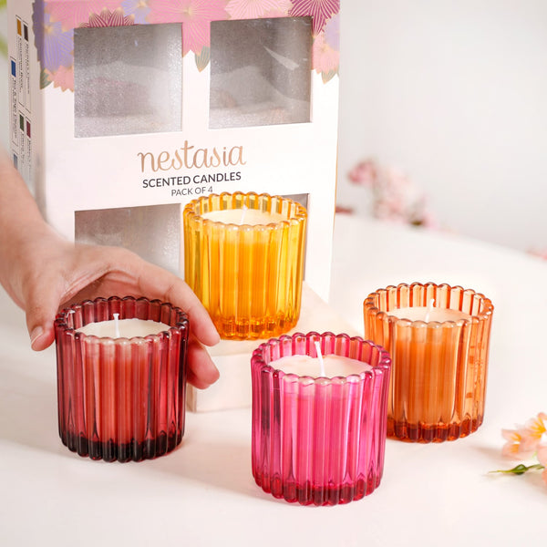 Set Of 4 Sweet Moments Scented Candle