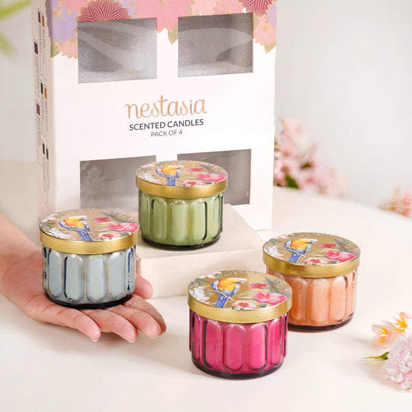 Tropical Wellness Scented Candle Set Of 4