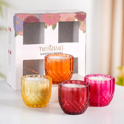 Citrus And Spice Scented Candle Set Of 4