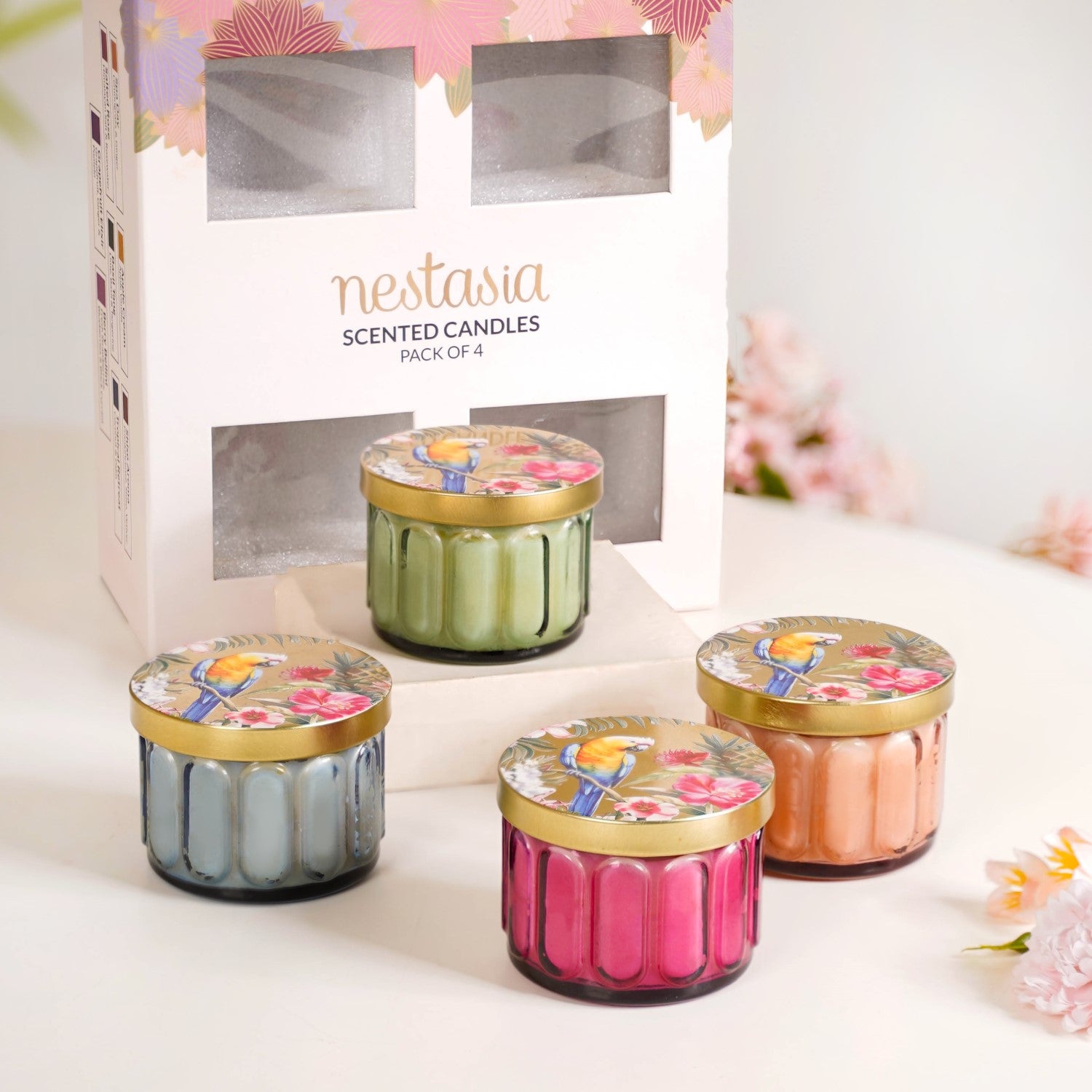 Tropical Wellness Scented Candle Set Of 4 Online - Premium Candle