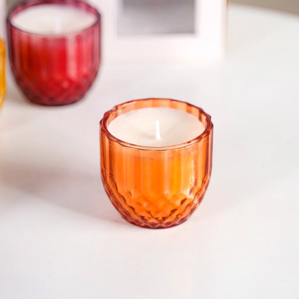 Citrus And Spice Scented Candle Set Of 4