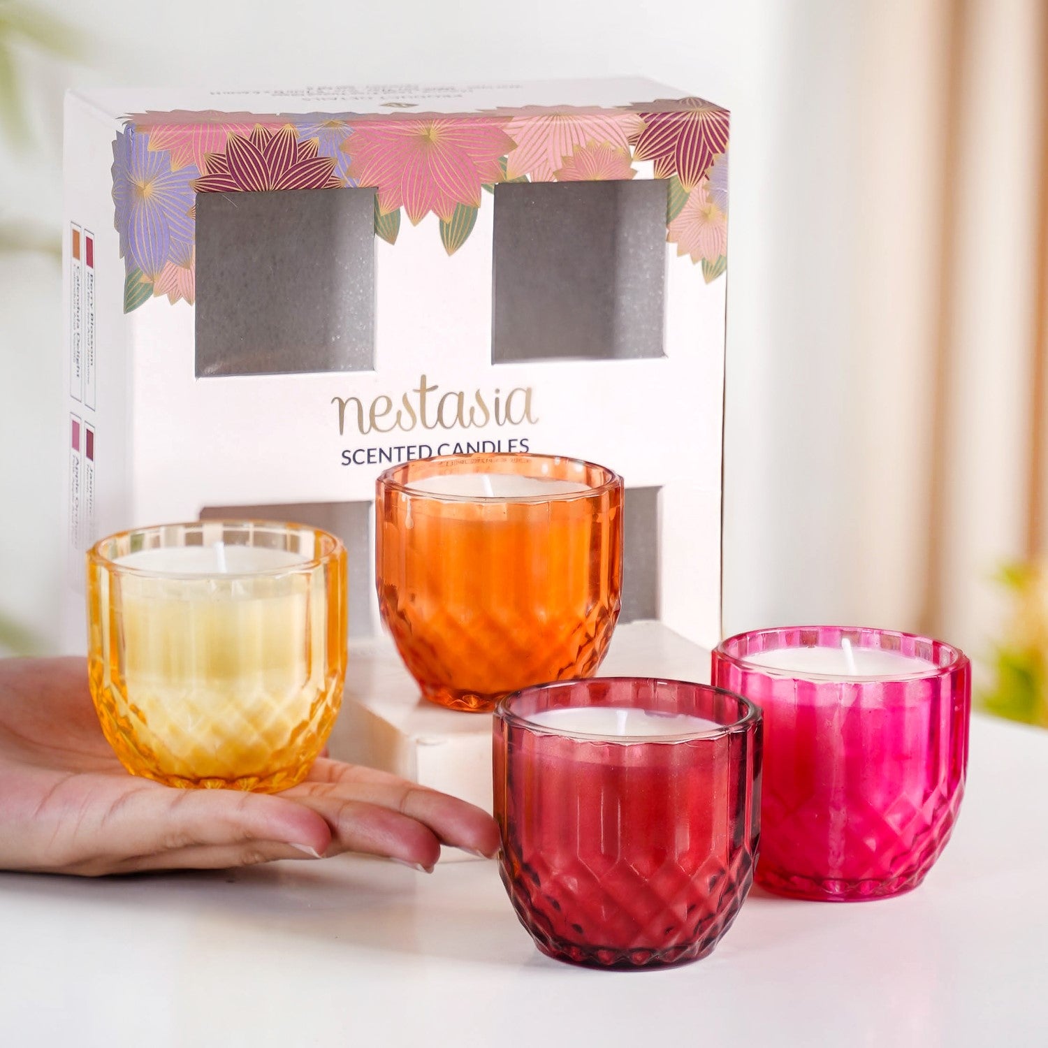 Citrus And Spice Scented Candle Set Of