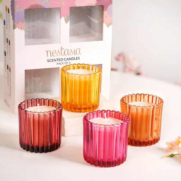 Set Of 4 Sweet Moments Scented Candle