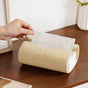 Sculpt Wave Tissue Holder Beige