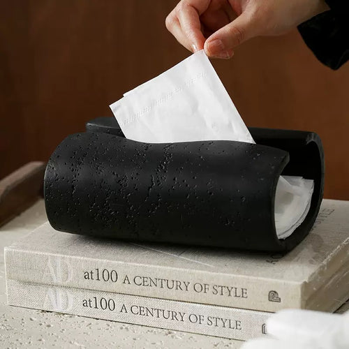 Sculpt Wave Tissue Holder Black