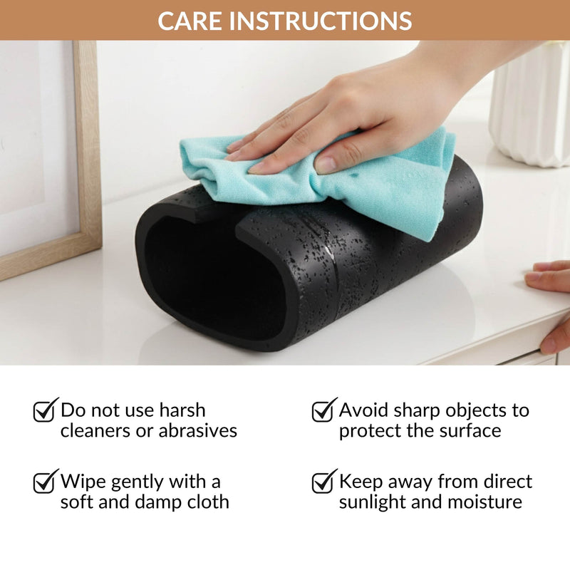 Sculpt Wave Tissue Holder Black