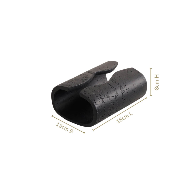 Sculpt Wave Tissue Holder Black