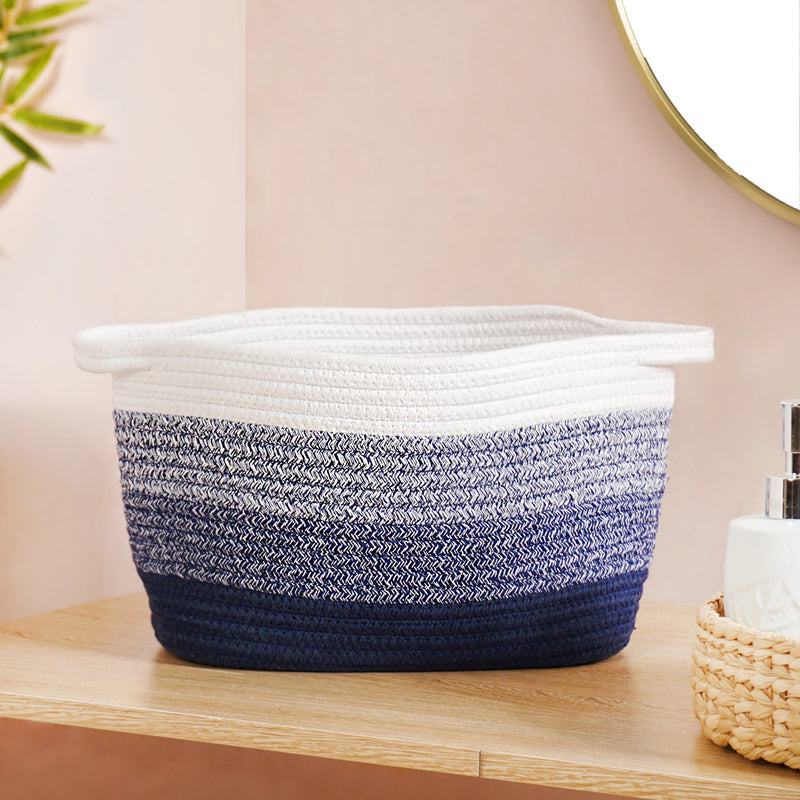 Sea Shore Cotton Laundry Basket