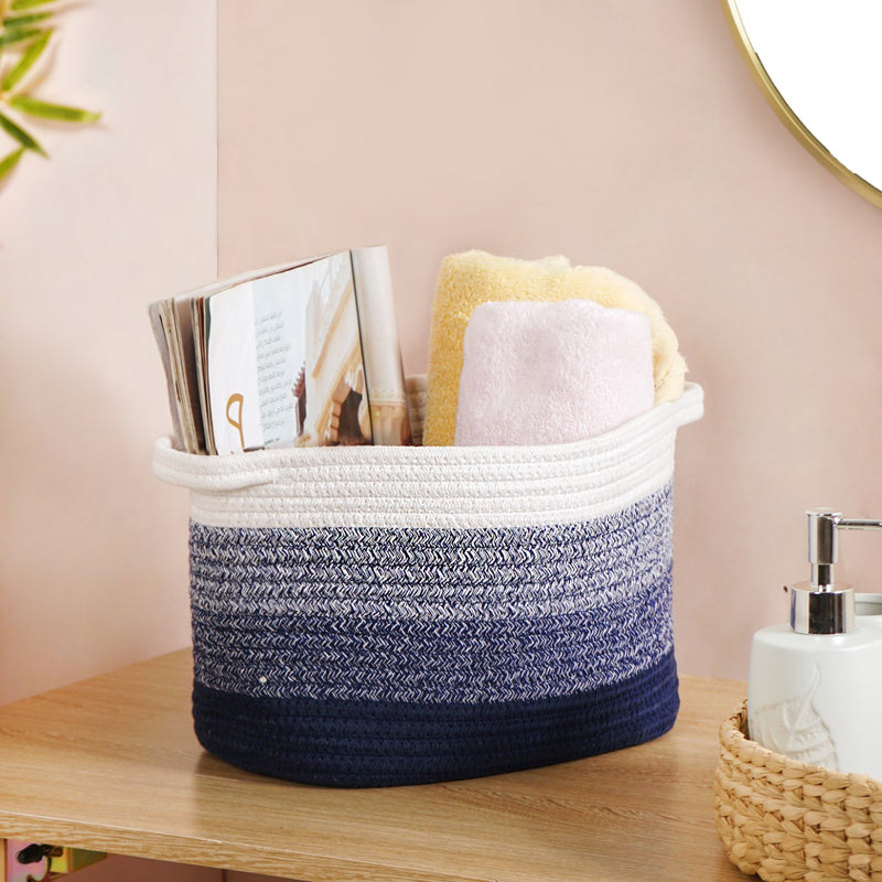 Sea Shore Cotton Laundry Basket