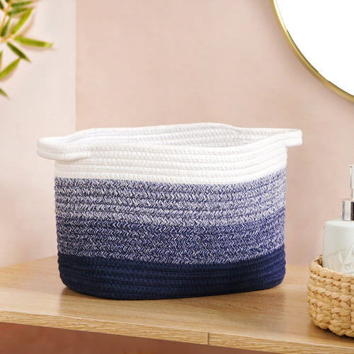 Sea Shore Cotton Laundry Basket