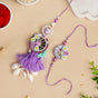 Seashell Lumba Rakhi Set For Couples