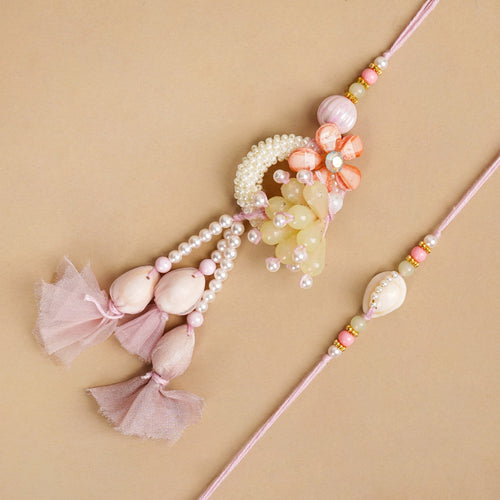 Seashell Serenade Rakhi Lumba Set