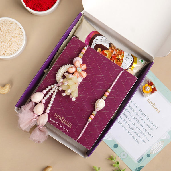 Seashell Serenade Rakhi Lumba Set