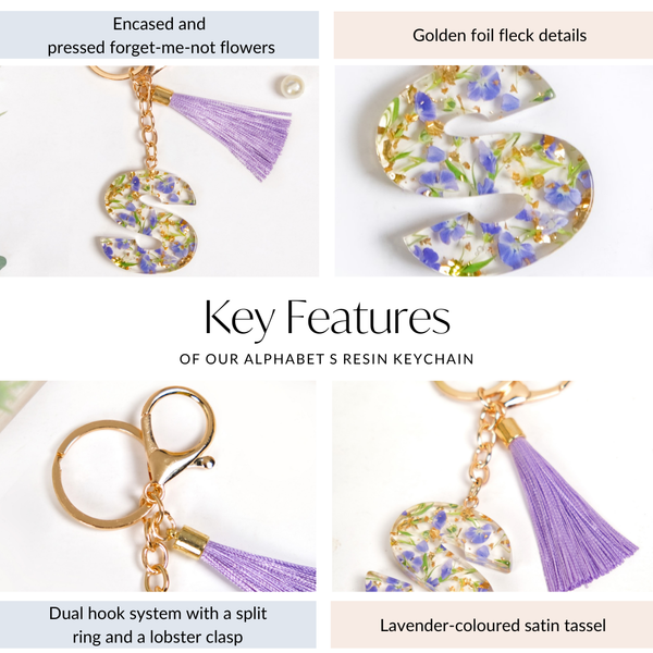 Secret Garden S Keychain With Satin Tassel