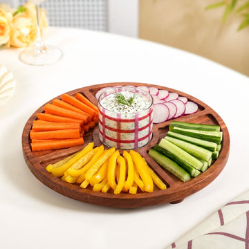 Platterazzi Serving Platter With Dip Bowl Set Of 2