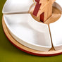 Sectioned Christmas Platter Set Of 5