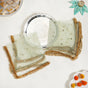 Sequinned Sage Thali Covers Set Of 2