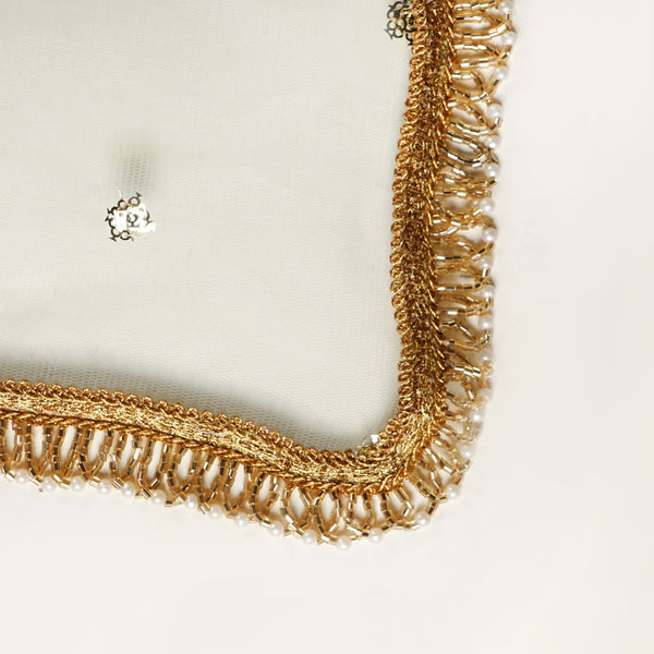 Sequinned Sage Thali Covers Set Of 2