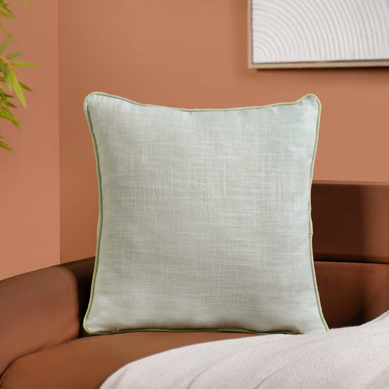 Serene Sage Cotton Cushion Cover Set Of 2