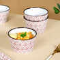 Kaleido Serving Bowl Set Of 4 Pink 650ml