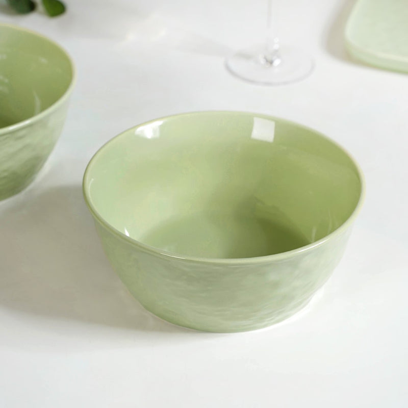 Pebble Textured Serving Bowl Sage Green Set Of 2 1900ml - Serving bowls, ceramic serving bowls, serving bowls set, snack bowls