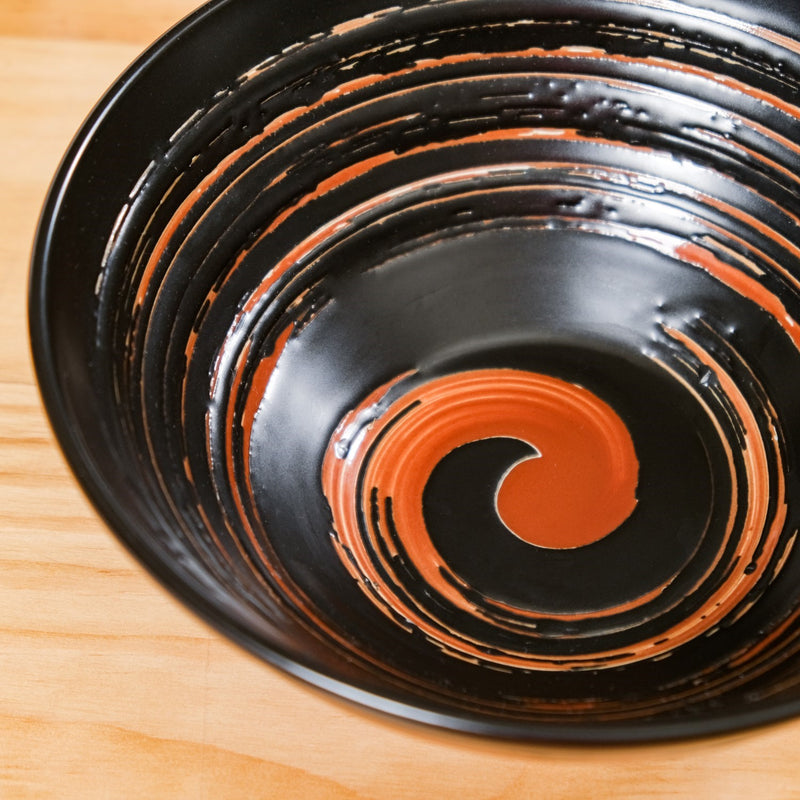 Exotic Serving Bowl Set Of 2 1200ml - Serving bowls, ceramic serving bowls, serving bowls set, black bowls, large bowls