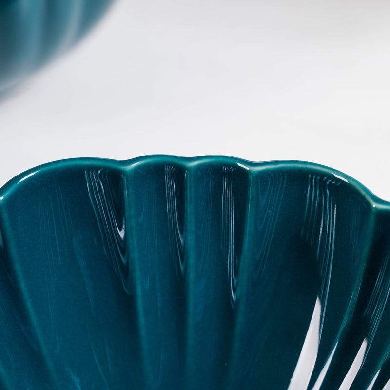 Moroccan Round Ceramic Serving Bowl Dark Green Set Of 2 1200ml - Serving bowl, serving bowl set, ceramic serving bowls, pasta bowl, large serving bowl