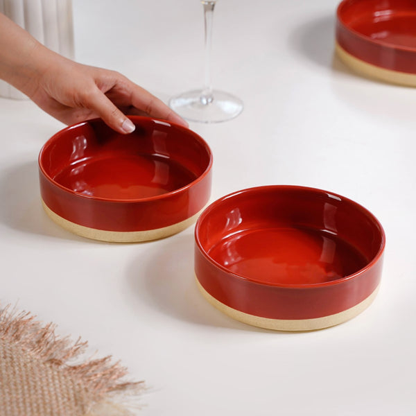 Ceramic Serving Bowls Small Set Of 2 500ml