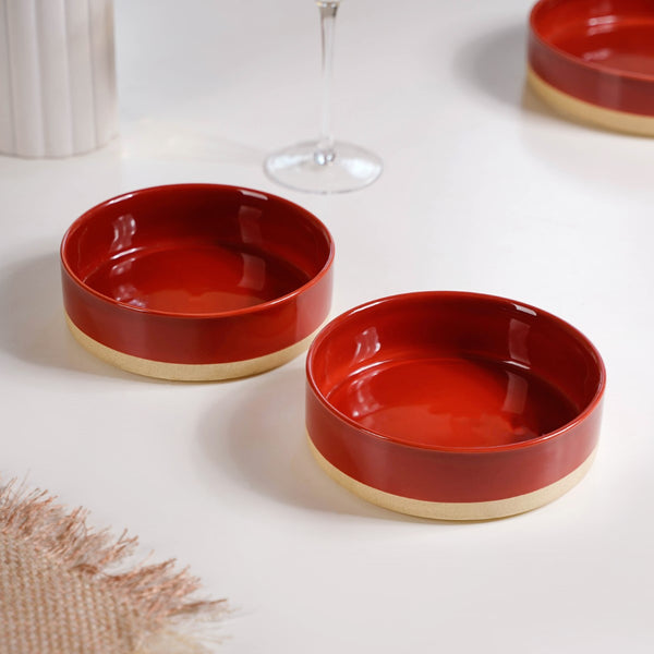Ceramic Serving Bowls Small Set Of 2 500ml