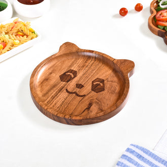 Panda Natural Acacia Wood Platter