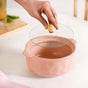 Peach Pebble Ceramic Serving Bowl With Lid 950ml